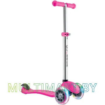 Самокат Globber Primo Lights (розовый)